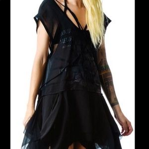 RARE Widow dropwaist dress